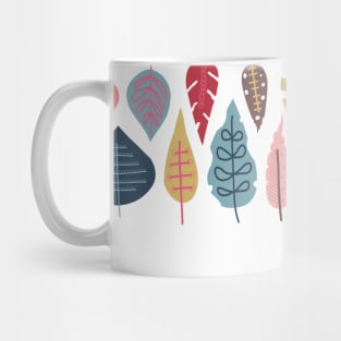 Autumn Leaf Stripes Mug